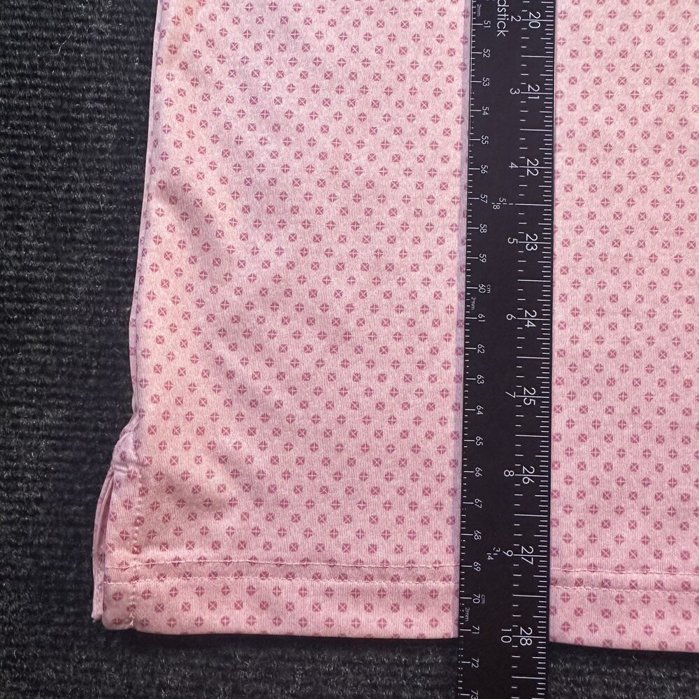 Callaway Opti-Dri Golf Polo Shirt Men’s M Pink Geometric Stretch Short Sleeve - Picture 7 of 9